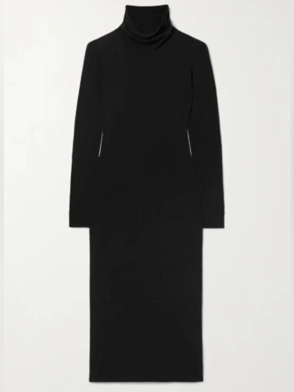 James Perse Los Angeles micro-sueded turtleneck dress black size 1 (small) VGUC - Picture 3 of 13